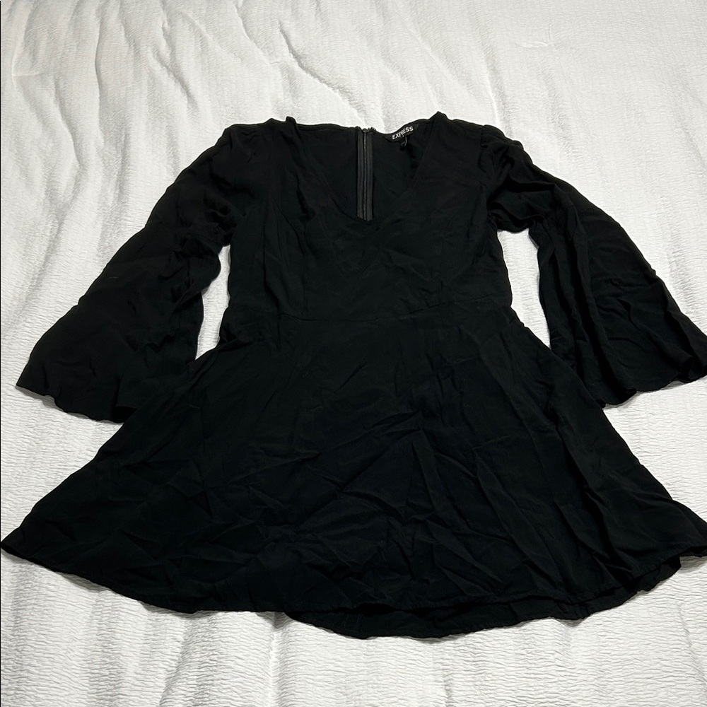 Express Black Long Sleeve Dress Small